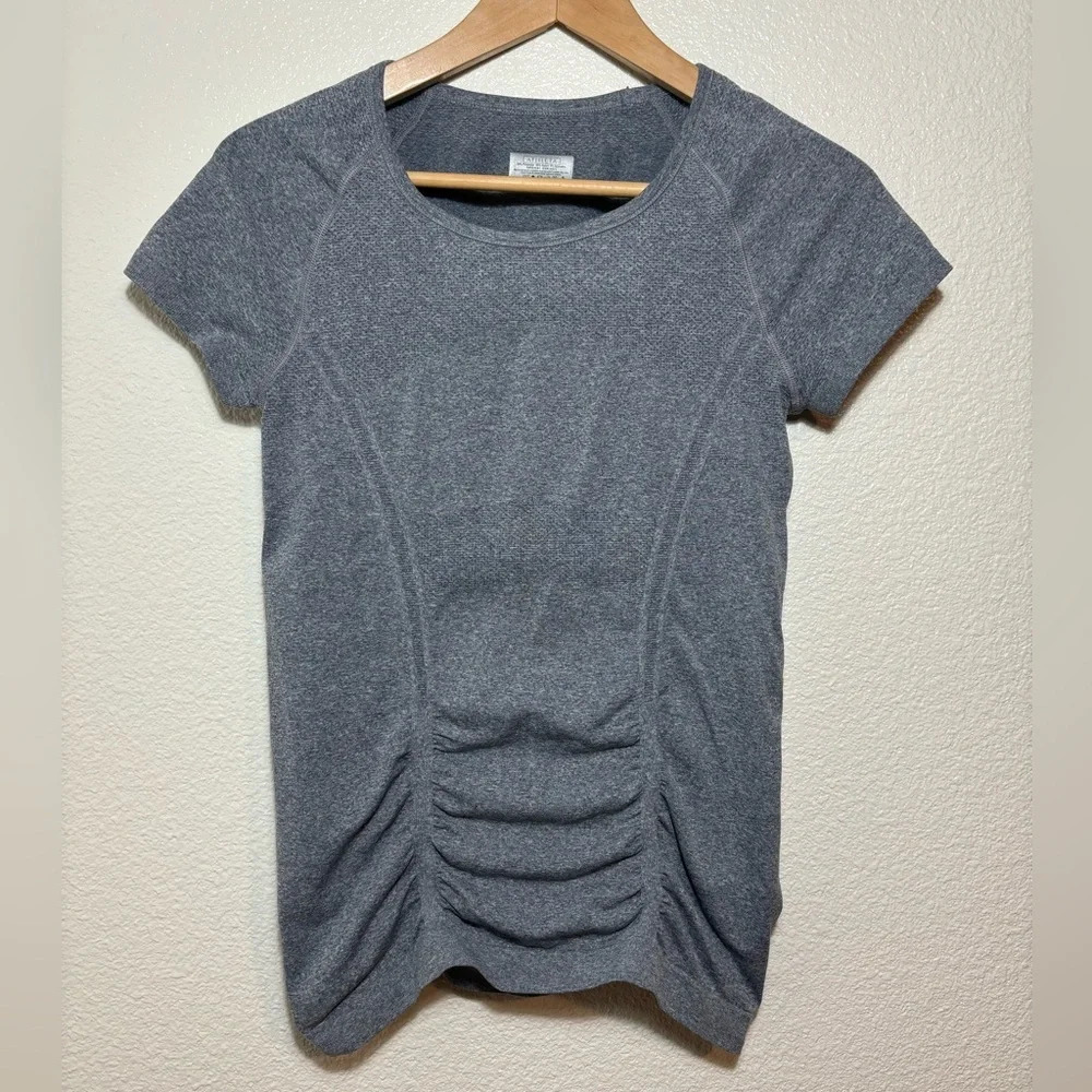 Athleta Athletic Tee Size Small Heather Gray | Gym | Fitness | Workout | Barre